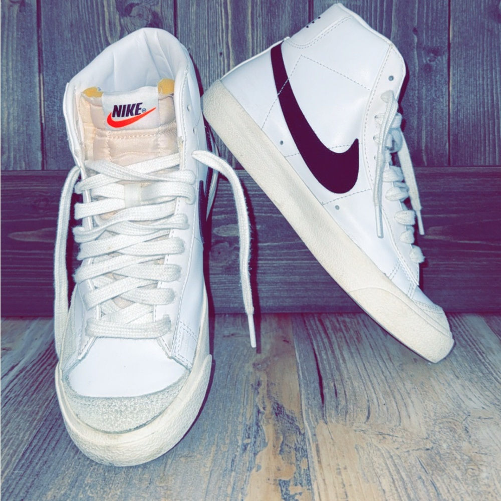 Nike White High-Top Sneakers